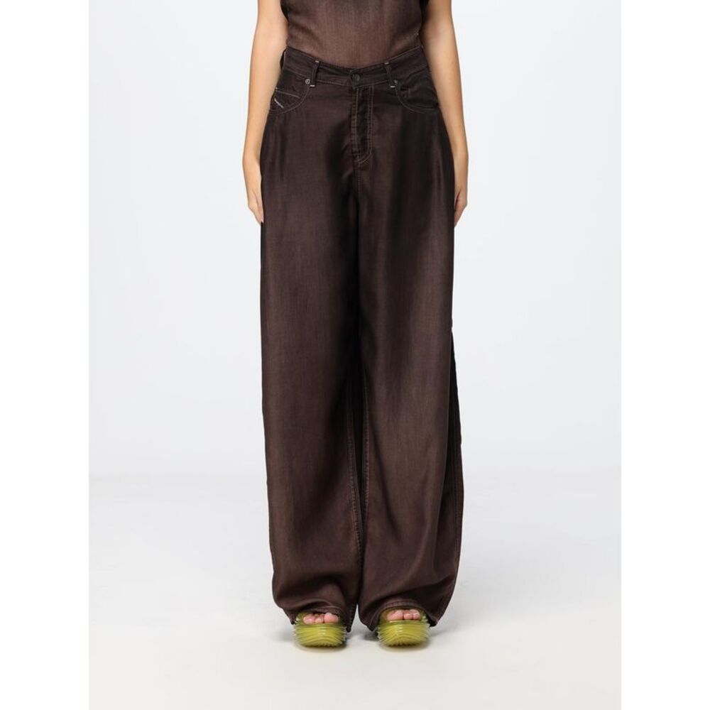 Diesel Women 1996 D-Sire Diesel Oversized Wide Leg Jeans In Bleached Denim